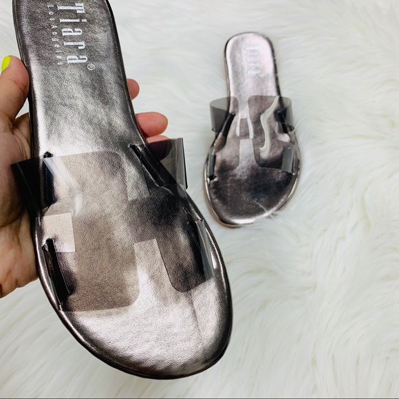 Black clear abstract sandal - Picture 6 of 7